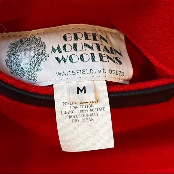 Vintage Green Mountain Woolen Reversible Bomber Varsity Style Jacket Medium - Picture 11 of 13